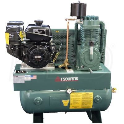 FS Curtis CT14-K, 14 HP Two Stage Gas Engine Drive, 30 Gallon Tank Size, Kohler Engine, 25.4 CFM @ 175 PSI