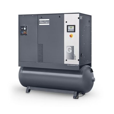 Atlas Copco 10 HP Rotary Screw Compressor World Latin America 120 Gallon Tank & Air Dryer 3-Phase | G7L-125 FF 208-230/460, 120 GAL | 8153290831