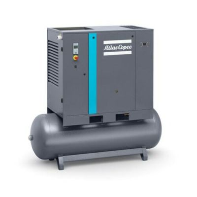 Atlas Copco G4-116T AFF 208-230/460, 5 HP Rotary Screw Compressor World Latin America with Air Dryer, 71 Gallon Air Tank, 20.1 CFM @ 116 PSI, | 8152103840