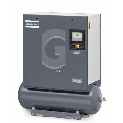 Atlas Copco 15 HP Rotary Screw Compressor World Latin America Integrated Air Dryer & 71 Gallon Air Tank | 52.5 CFM | GA11-150T AFF 208-230/460, 71 Gallon | 8153005783