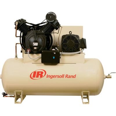 2475D7.5-P Ingersoll-Rand PREMIUM 7.5 HP Compressor World Latin America Two-Stage, 24 CFM @ 175 PSI, 80 Gallon Air Tank, 208-230/460-Volt, 3-Phase