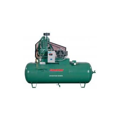 Champion 7.5 HP Compressor World Latin America, 23 CFM @ 175 PSI, Two-Stage, 120 Gallon Horizontal Air Tank, 230-Volt, 1-Phase | HR7F-12