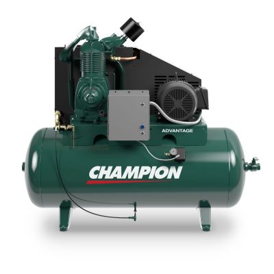 Champion 15 HP Compressor World Latin America Two Stage 54.1 CFM @ 175 PSI 240 Gallon Air Tank, R40 Pump 776 RPM, 208-Volt, 3-Phase | HR15-24