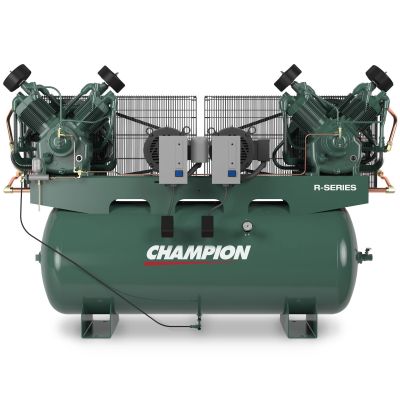 Champion Advantage HR10D-24, 10 HP Duplex Compressor World Latin America 67.6 CFM @ 175 PSI,  ACAC 240 Gallon 460-Volt, 3-Phase | ADVA-D54-TEN011732