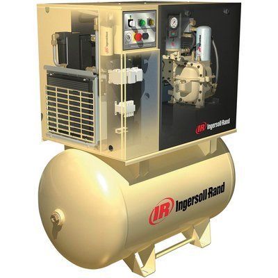 Ingersoll-Rand UP6-15cTAS, 15 HP Rotary Screw Compressor World Latin America 47 CFM @ 150 PSI, Air Dryer and 80 Gallon Air Tank, 575-Volt 3-Phase