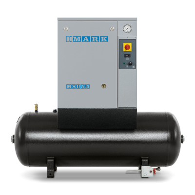 Mark Compressor MSU 10 TM, 10 HP Rotary Screw Compressor World Latin America, 34.1 CFM @ 145 PSI, 60 Gallon Tank, 208-230/460-Volt, 3-Phase, 68 dBA