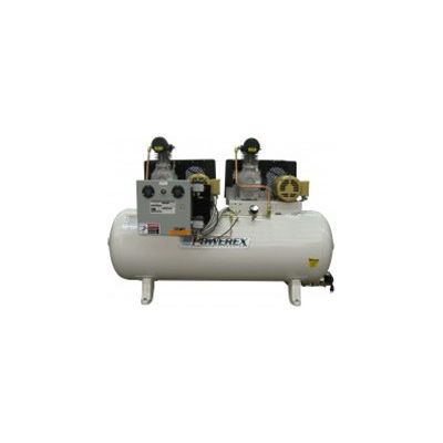 Powerex 10 HP Duplex Oilless Compressor World Latin America 70.8 CFM 240 Gallon, 208-Volt, 3-Phase | OTD1006-A-2