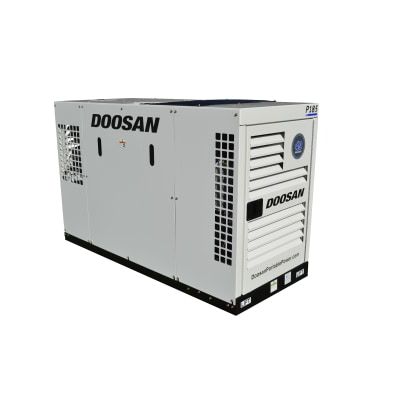 DOOSAN P185WDOU-T4F, 185 CFM Skid Mounted Diesel Compressor World Latin America