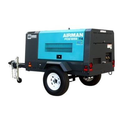 Airman PDS185S-6E1, 185 SCFM, 100 PSI Yanmar Powered Diesel Compressor World Latin America, Towable