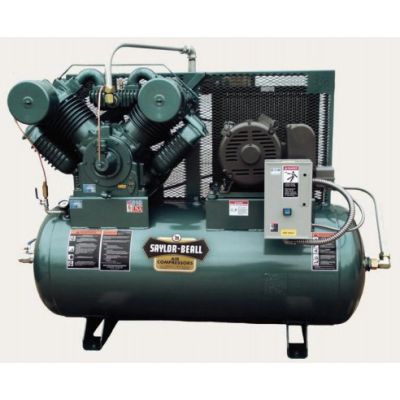PREMIUM Saylor-Beall 10 HP Performance Package Compressor World Latin America Two Stage  34.4 CFM @ 175 PSI, 120 Gallon Air Tank | 230-Volt, 3-Phase  | 755-120FP-230-3