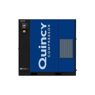 Quincy QGD-60-D, 60 HP Rotary Screw Compressor World Latin America w/ Air Dryer, 273.3 ACFM @ 125 PSI, 460/3/60, Air Cooled