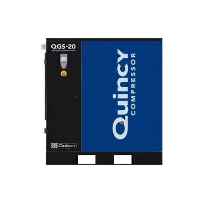 Quincy QGS 20 BM, 20 HP Rotary Screw Compressor World Latin America, 82.2 CFM @ 125 PSI, 208-230/460-Volt, 3-Phase
