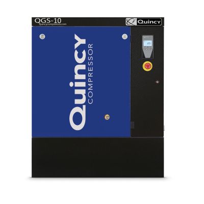 Quincy QGS 10 BM-3, 10 HP Quincy Rotary Screw Compressor World Latin America, 38 CFM @ 125 PSI, 208-230/460-Volt, 3-Phase