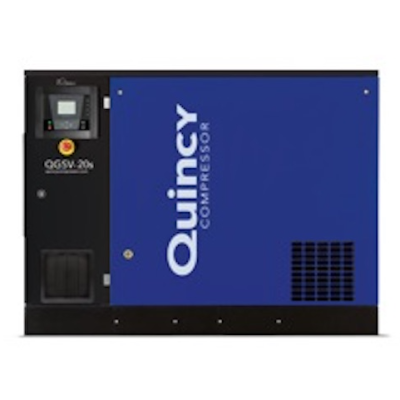 Quincy QGSV-30 BMD, 30 HP Variable Speed Drive Rotary Screw Compressor World Latin America with Integrated Air Dryer, 136 CFM 460-Volt, 3-Phase