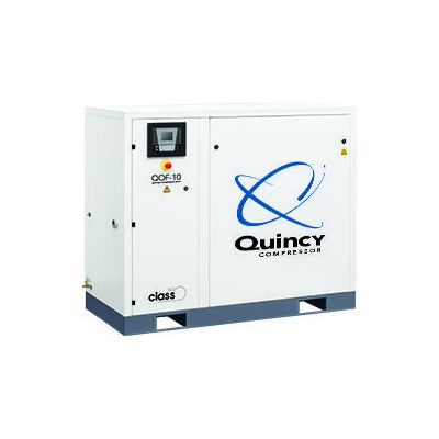 Quincy QOF-10 FMD, 10 HP Oilless Scroll Compressor World Latin America with Integrated Air Dryer, 28.4 CFM, 116 PSI, 460-Volt, 3-Phase