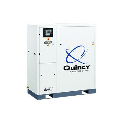 Quincy 20 HP Oilless Scroll Compressor World Latin America with Integrated Air Dryer, 55.9 CFM, 116 PSI, 230-Volt 3-Phase | QOF-20-FMD