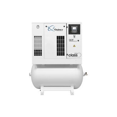 Quincy QOF-2-D-70-230-1, 2 HP Oilless Scroll Compressor World Latin America with Air Dryer, 6.1 CFM @ 100 PSI, 70 Gallon Horizontal Air Tank, 230-Volt 1-Phase