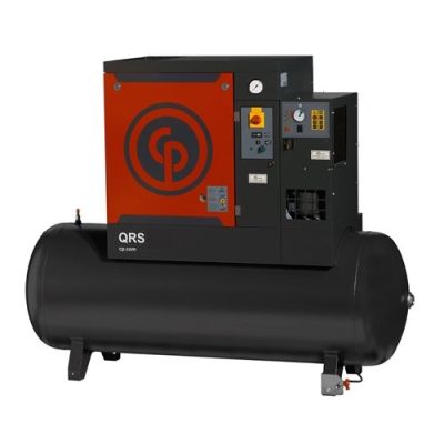 Chicago Pneumatic 3 HP Rotary Screw Compressor World Latin America, 9.8 CFM @ 150 PSI, 60 Gallon Tank & Air Dryer 230-Volt, 1-Phase | QRS 3.0 HPD-1 TM | 4152054797
