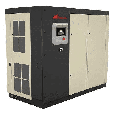 R75i-A125 Ingersoll-Rand, 100 HP Rotary Screw Compressor World Latin America offering 499 CFM @ 115 PSI, 230-Volt, 3-Phase