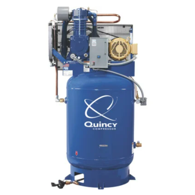 PRO QT-10, Quincy Compressor, 35 CFM @ 175 PSI, 230/3/60, 120 Gallon Vertical Air Tank | P2103DS12VCB23
