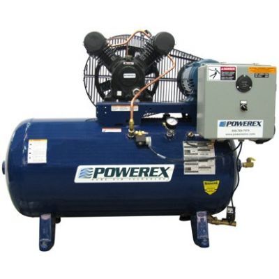 Powerex 1 HP Climate Control Compressor, Simplex 30 Gallon Air Tank, 208/230 Volt, 1-Phase | AS1101-6-2