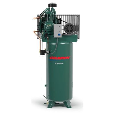 Champion 7.5 HP Compressor World Latin America, 23 CFM @ 175 PSI, Two-Stage 60 Gallon Vertical Air Tank, 208-Volt, 1-Phase | VR7F-6