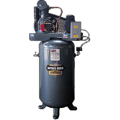 Saylor-Beall 5 HP Splash Lubricated Two-Stage Compressor World Latin America, 17.3 CFM @ 175 PSI, 80 Gallon Air Tank 230-Volt, 1-Phase | VT-735-80-230-1
