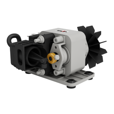 DVP Pumps - ZA.12C | Oil-Free Rotary Piston Vacuum Pump - 0.11 HP, 0.05 CFM | 12V | 9210020