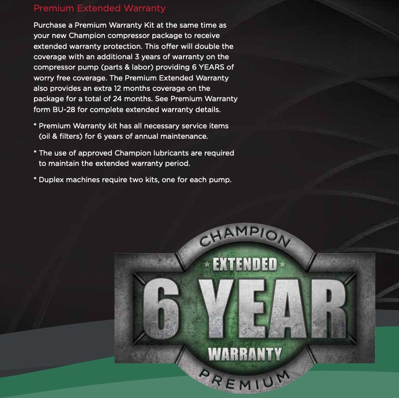 Champion Extended Warranty